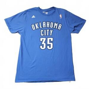 Oklahoma City Adidas 35 Large T-Shirt Blue Kevin Durant Basketball Thunder